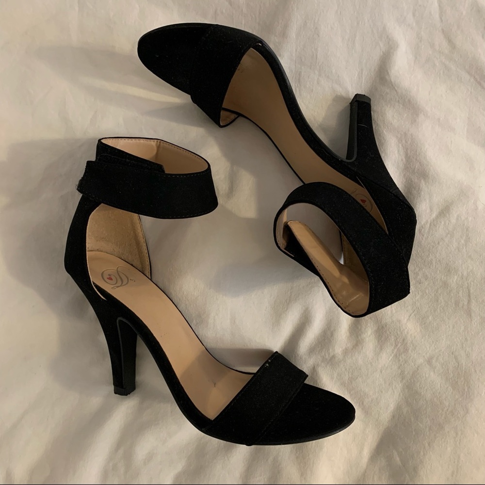 Black Strappy Heels